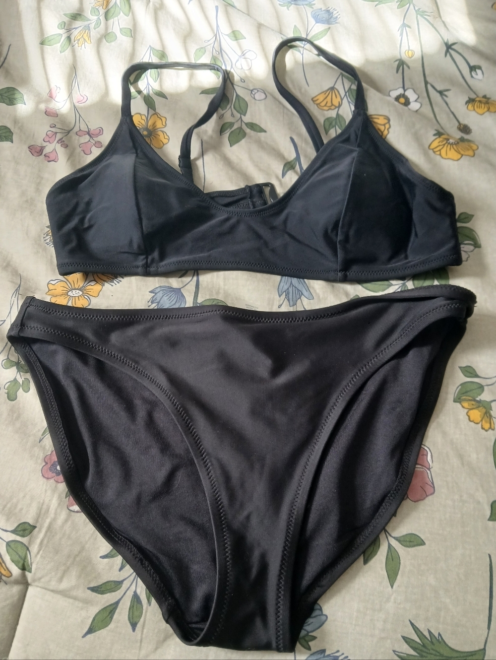 Old Navy Black Two Piece Bikini Swimsuit